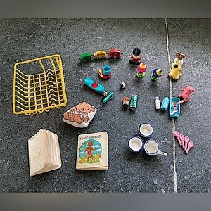 2/$10 - Assorted Barbie / Small Doll Accessories - toys, kitchen, books
